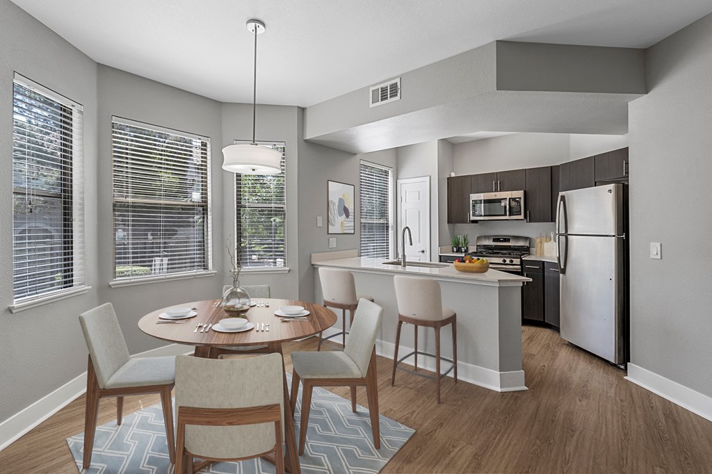 Cyan at Green Valley Apartments Model Dining Room and Kitchen