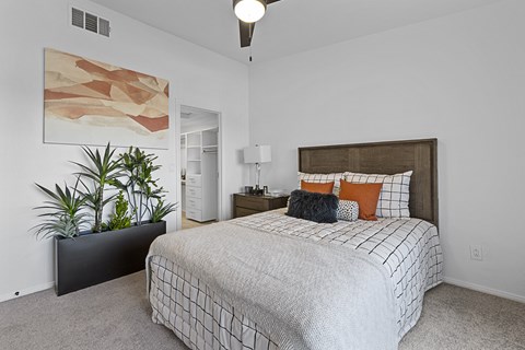our apartments offer a spacious bedroom with a king sized bed