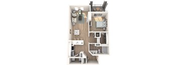 1000 West Apartments Elliott Floor Plan