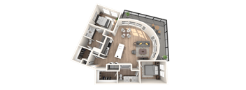 Elliston 23 Apartments B6 Floor Plan