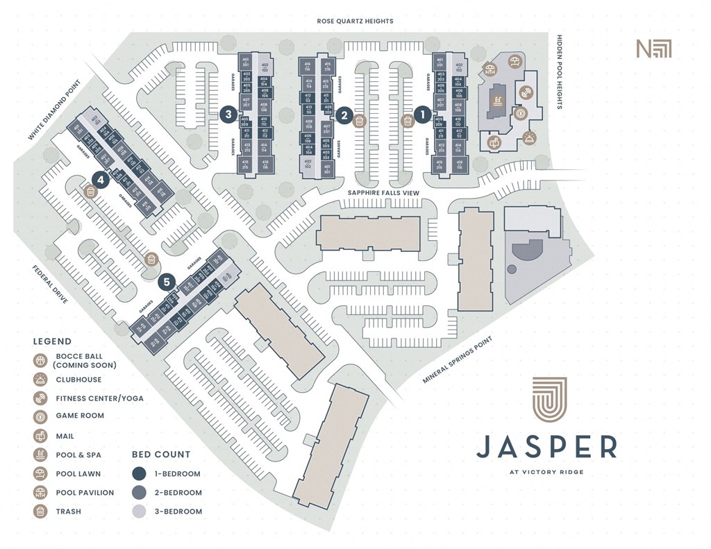 site map of brand new apartment community in colorado springs