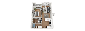 a 2 bedroom floor plan is available at the crossings at white marsh apartments in white marsh,
