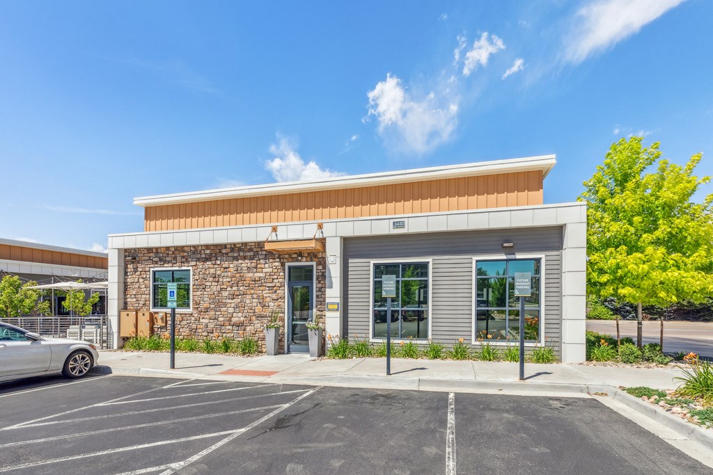 a building with a car parked in front of it