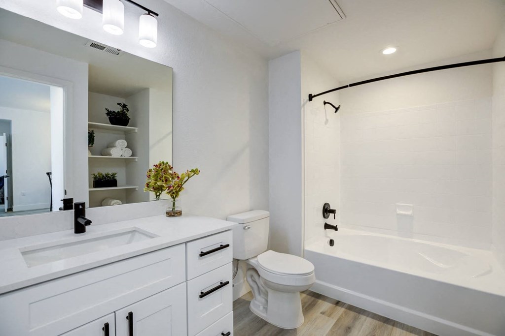 bathroom at centennial apartments