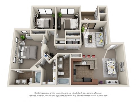 Colton Apartments Robinson Floor Plan
