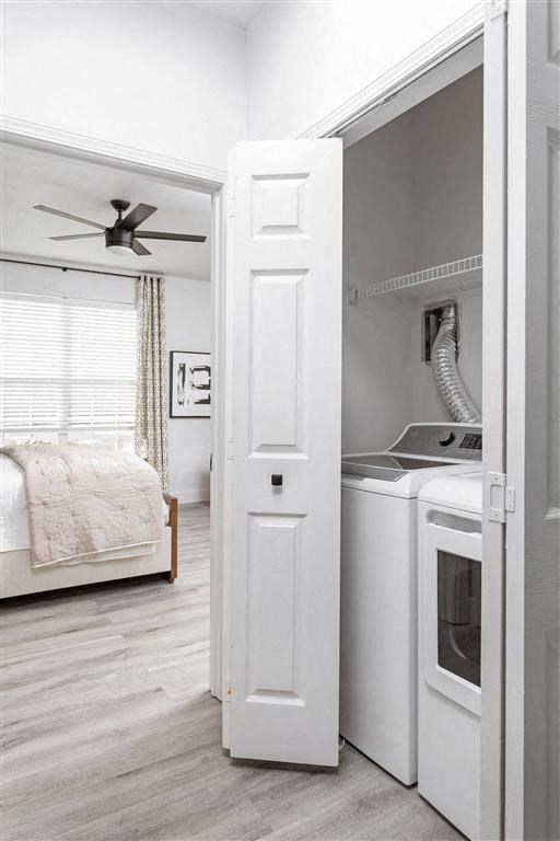 The Reserve at Wescott Apartments Hallway Laundry Closet