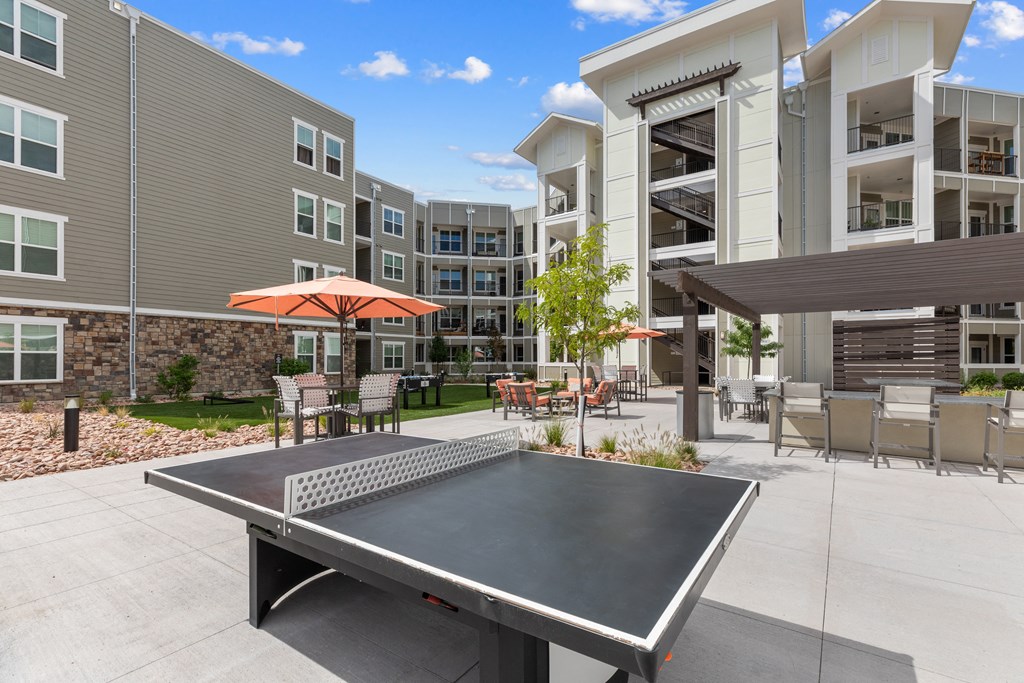 play a game of ping pong at the zeb apartments
