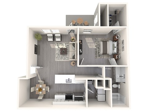 The Reserve at Wescott Apartments Woods Deck Floor Plan