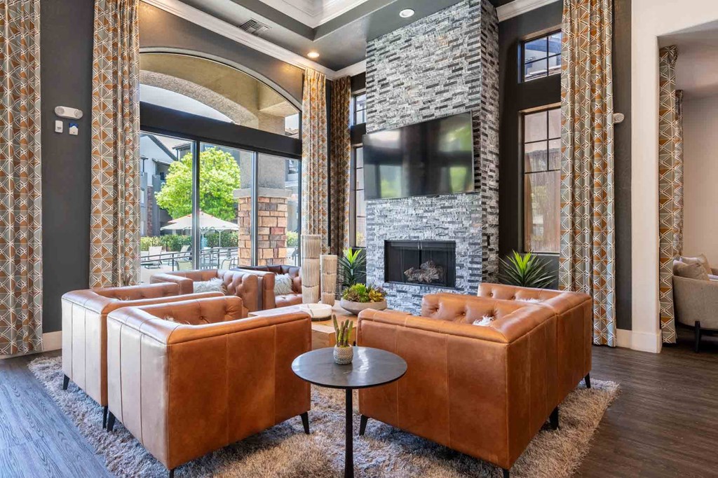 our apartments showcase a beautiful lobby