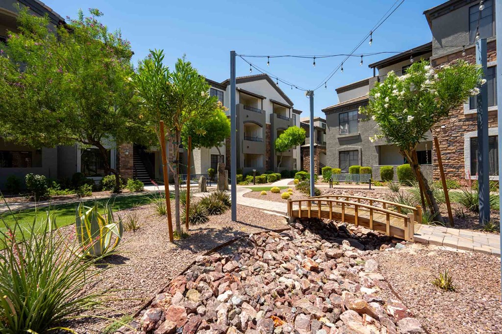 our apartments showcase a beautiful courtyard