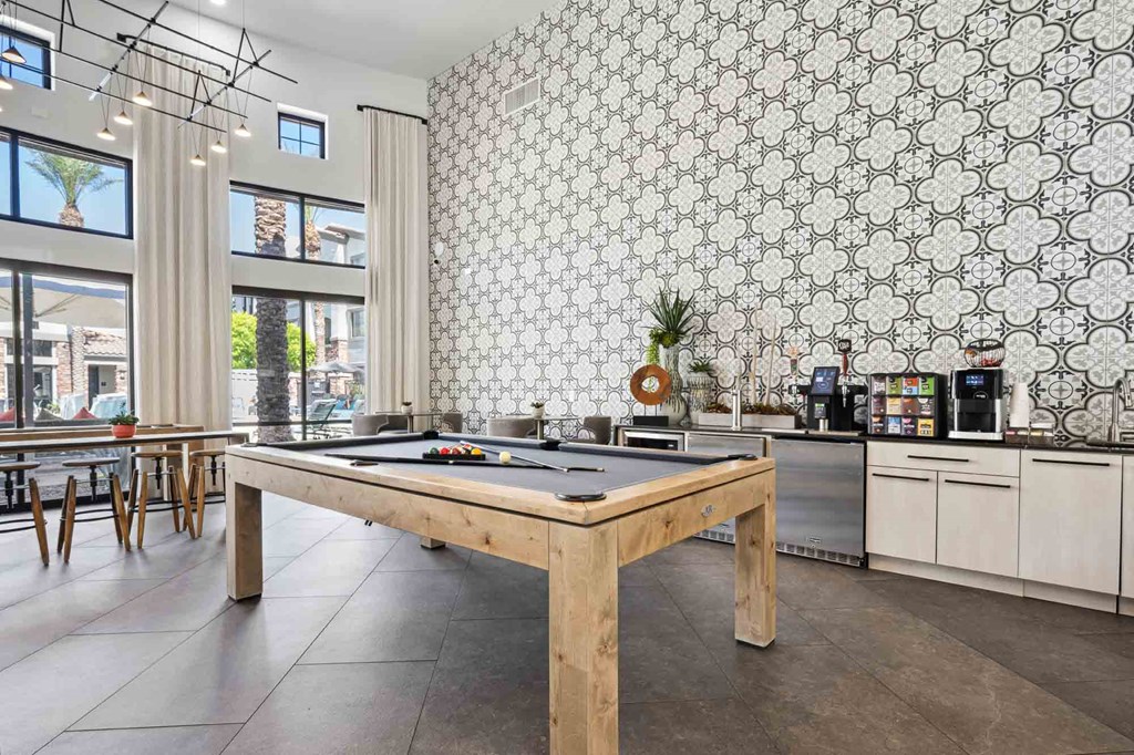 play a game of pool in the games room