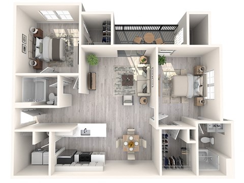 The Reserve at Wescott Apartments Crenshaw Deck Floor Plan