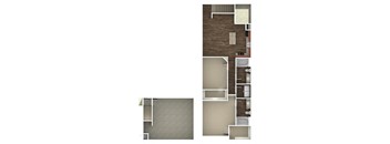 The Presley at Whitney Ranch Apartments King Creole Classic Floor Plan