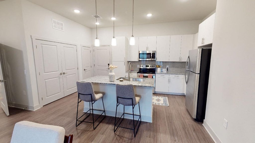 The Mezz Apartments Model Kitchen