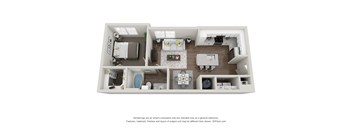 Talus Flats Apartments A1 Floor Plan