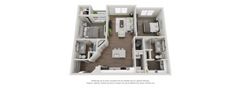 Talus Flats Apartments B1 Floor Plan