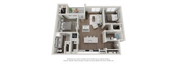 Talus Flats Apartments B2 Floor Plan