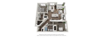 Talus Flats Apartments B3 Floor Plan