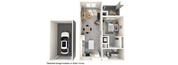 A detached garage is available on select homes.