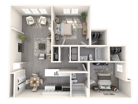 The Reserve at Wescott Apartments Palmer Sunroom Floor Plan