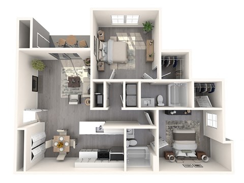 The Reserve at Wescott Apartments Palmer Deck Floor Plan