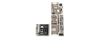 The Presley at Whitney Ranch Apartments King Creole Floor Plan