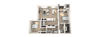 The Presley at Whitney Ranch Apartments Loving You Floor Plan