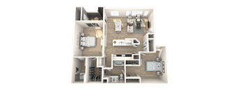 The Presley at Whitney Ranch Apartments Roustabout Floor Plan