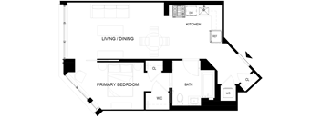 A black and white image of a house floor plan.