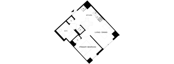 A black and white image of a floor plan for a house.