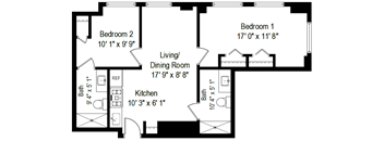 2 Bed, 2 Bath - Style B