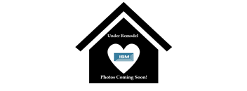 A graphic of a house with a heart in the center and the text "Under Remodel" and "Photos Coming Soon!".