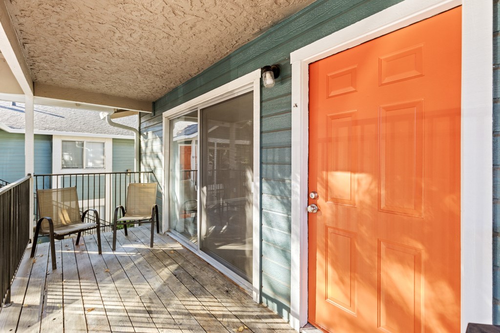 Patio Patio at Redwood Cove Apartments, Chico, CA 95928