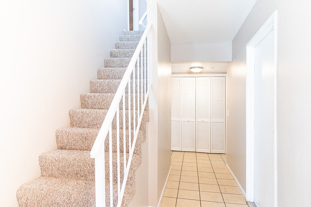 Staircase View at Pomona Townhomes, Chico, CA