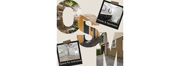 A collage of images showcasing various homes and apartments.