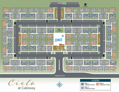a map of the offices at calyx