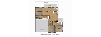 a floor plan of a home with a bedroom and a living room