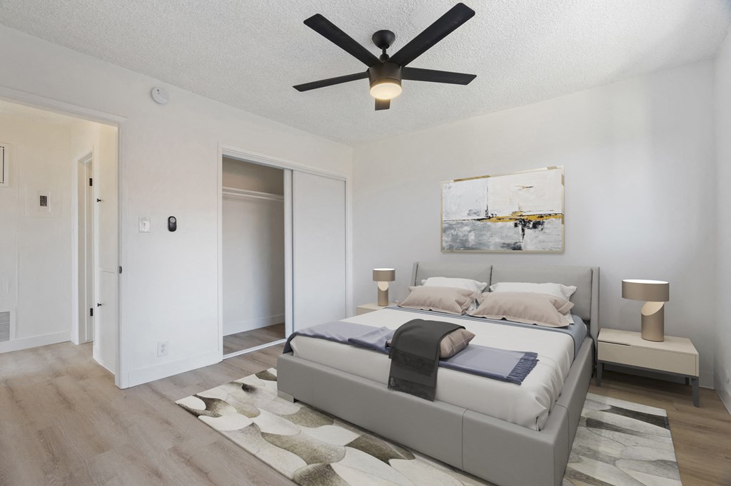 One Bedroom Staged Bedroom