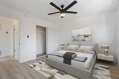 One Bedroom Staged Bedroom