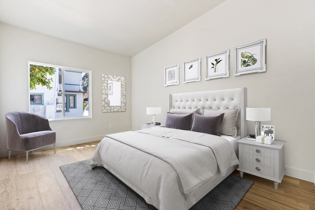 One Bedroom Staged Bedroom