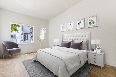 One Bedroom Staged Bedroom