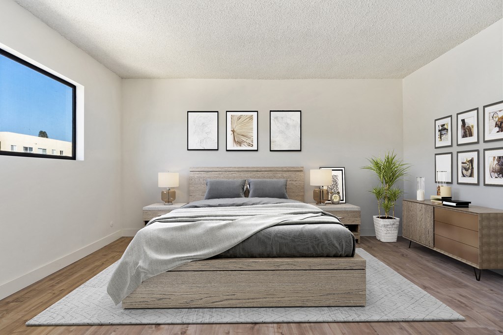 One Bedroom Staged Bedroom