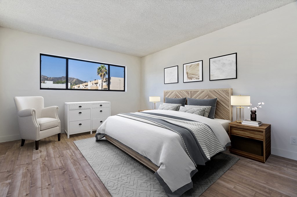 Two Bedroom Staged Bedroom