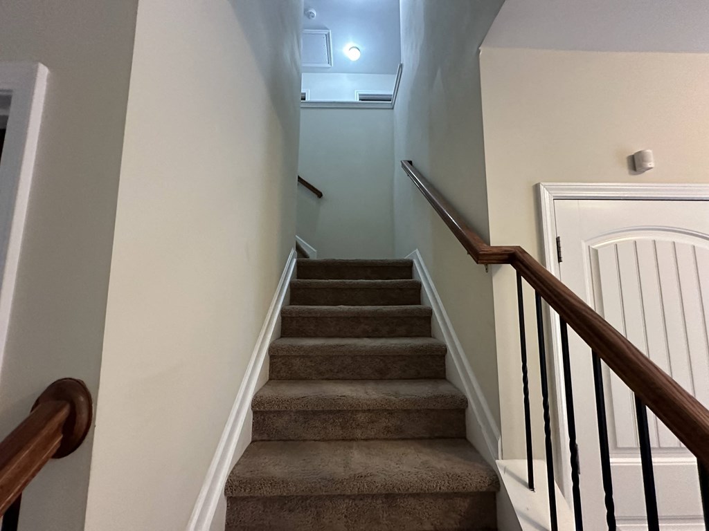 up the stairs to the 2nd floor