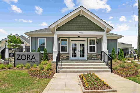 Clubhouse Exterior at Zora University, Charlotte, NC
