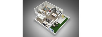 A1 Floor Plan at Zora University, Charlotte, NC, 28213