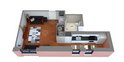 95 Chestnut Street Studio-2 Beds Apartment for Rent - Photo Gallery 10