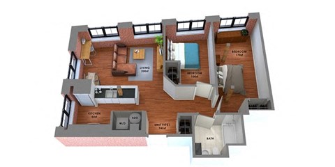 95 Chestnut Street Studio-2 Beds Apartment for Rent - Photo Gallery 13