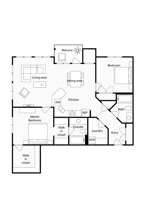C1 Floor Plan at Hills on 36, Alberta
