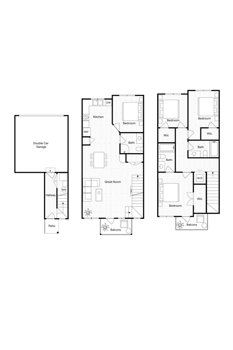 T1 Floor Plan at Hills on 36, Alberta, T6X 3K2
